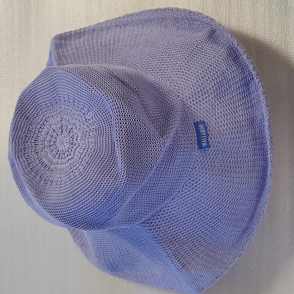 Pale Periwinkle Walleroo Wide Brim Hat Victoria